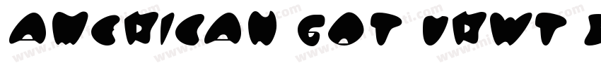 American Got URWT Bol Regular字体转换